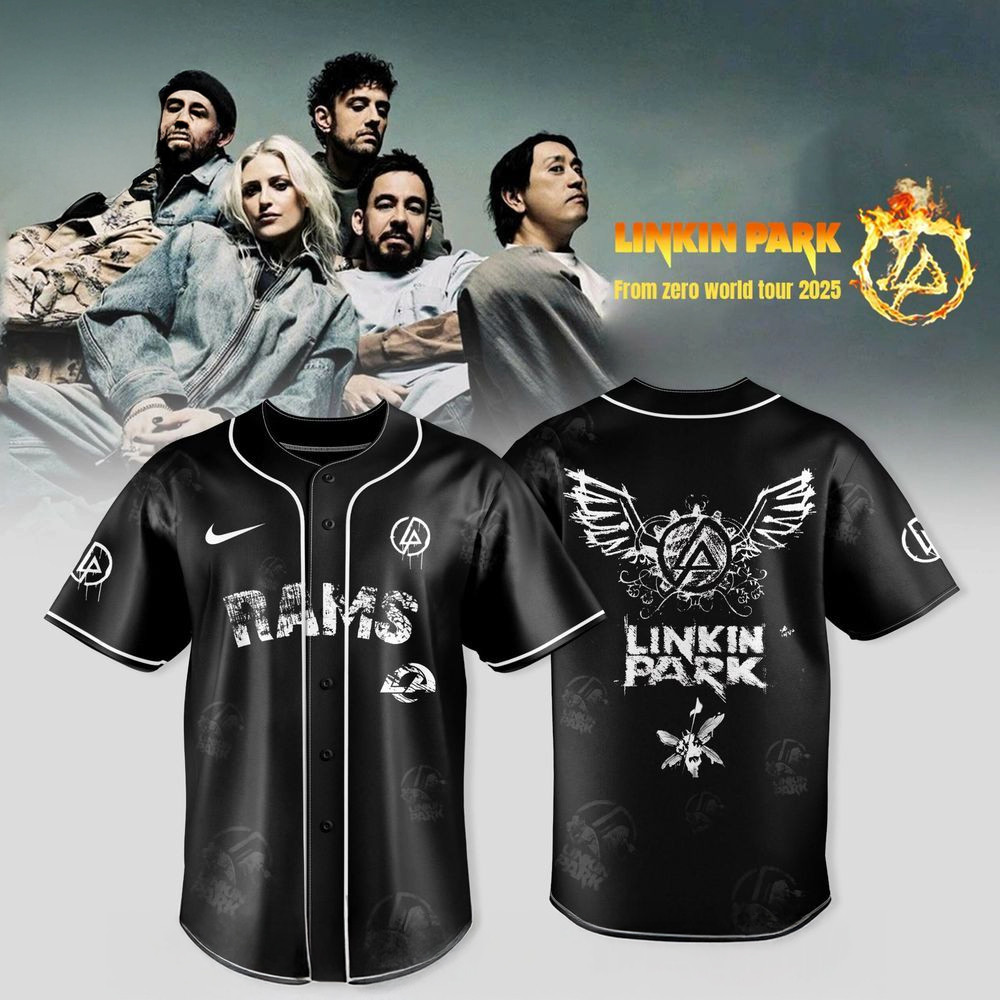 Los Angeles Rams X Linkin Park From Zero World Tour 2025 Jersey Rams Merch Fans Gifts