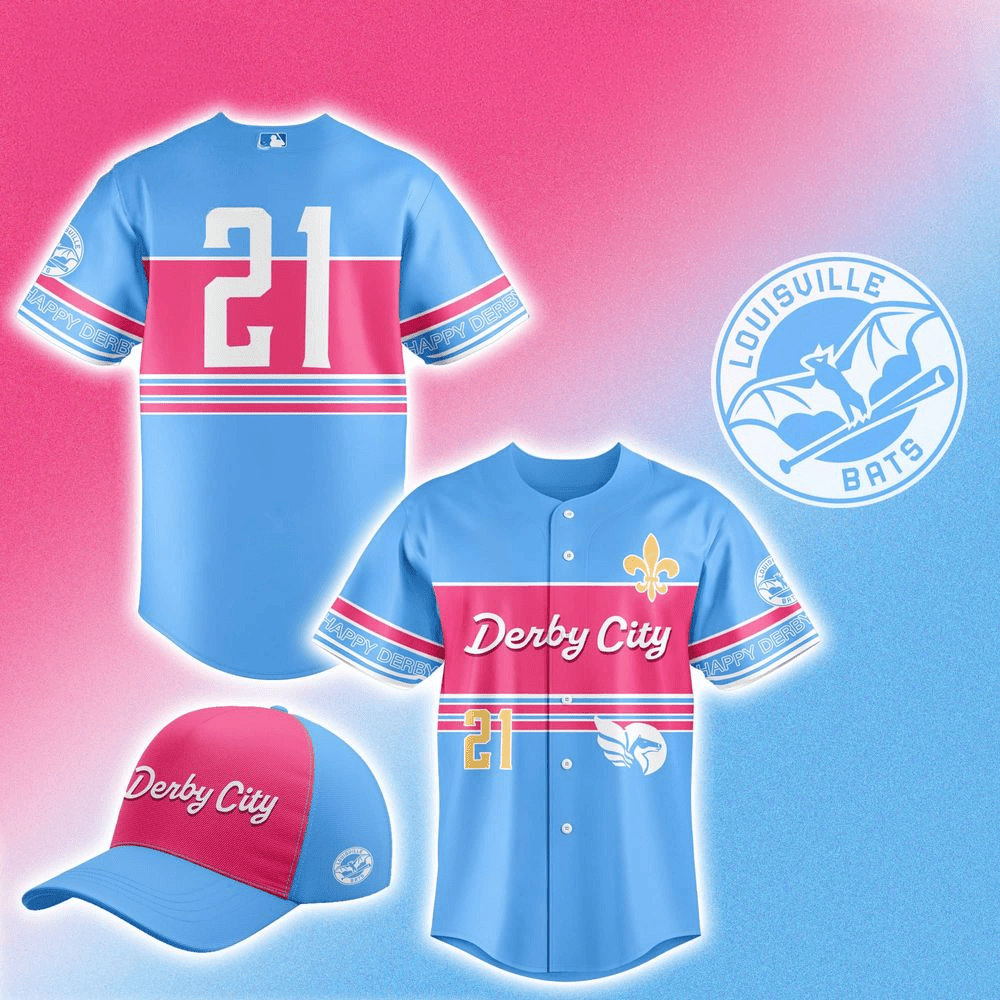 Louisville Bats x Derby City 2025 Jersey Louisville Bats Merch Good Fathers Day Gifts