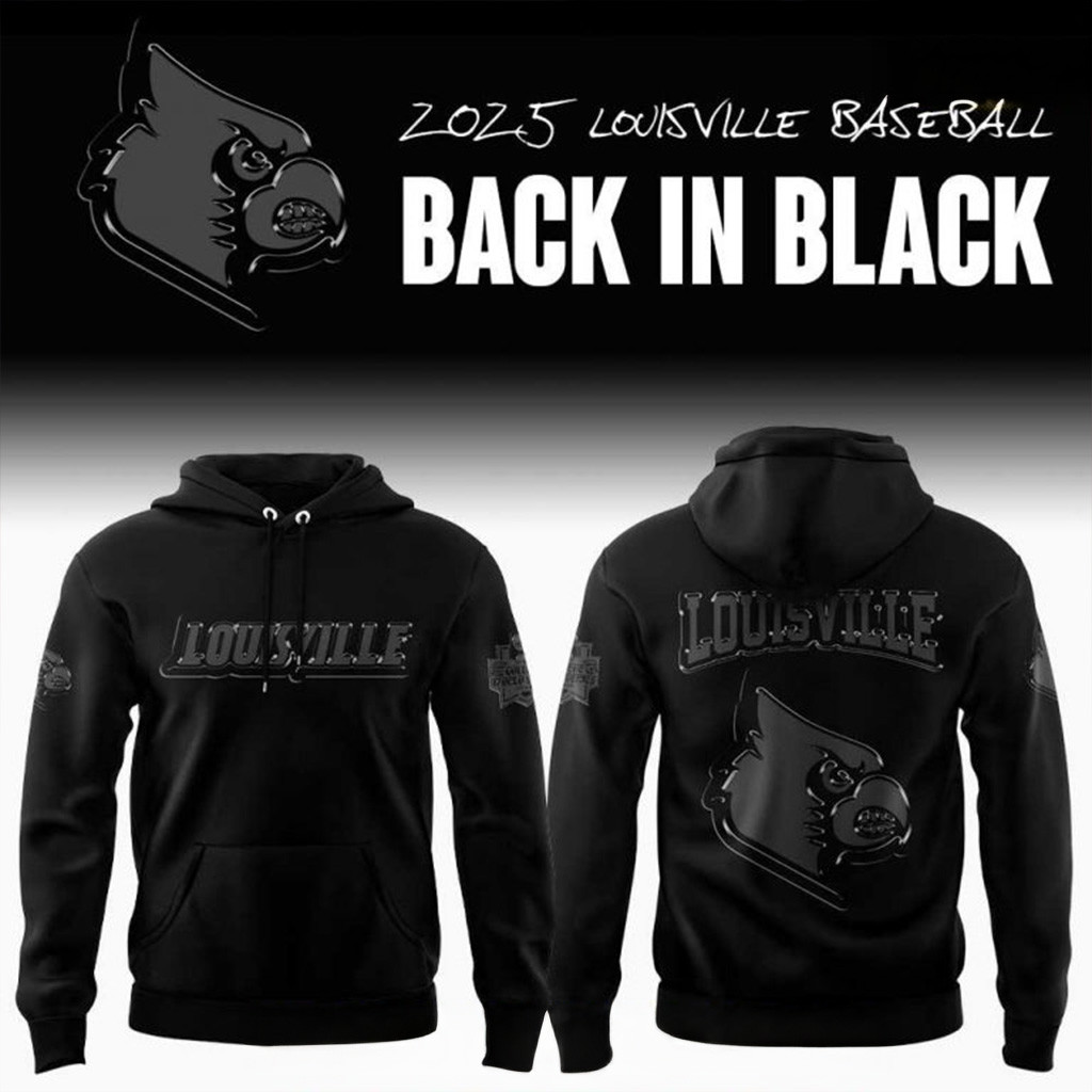 Louisville Cardinals Back In Black Special Hoodie Cardinals Merch Football Fan Gift Ideas