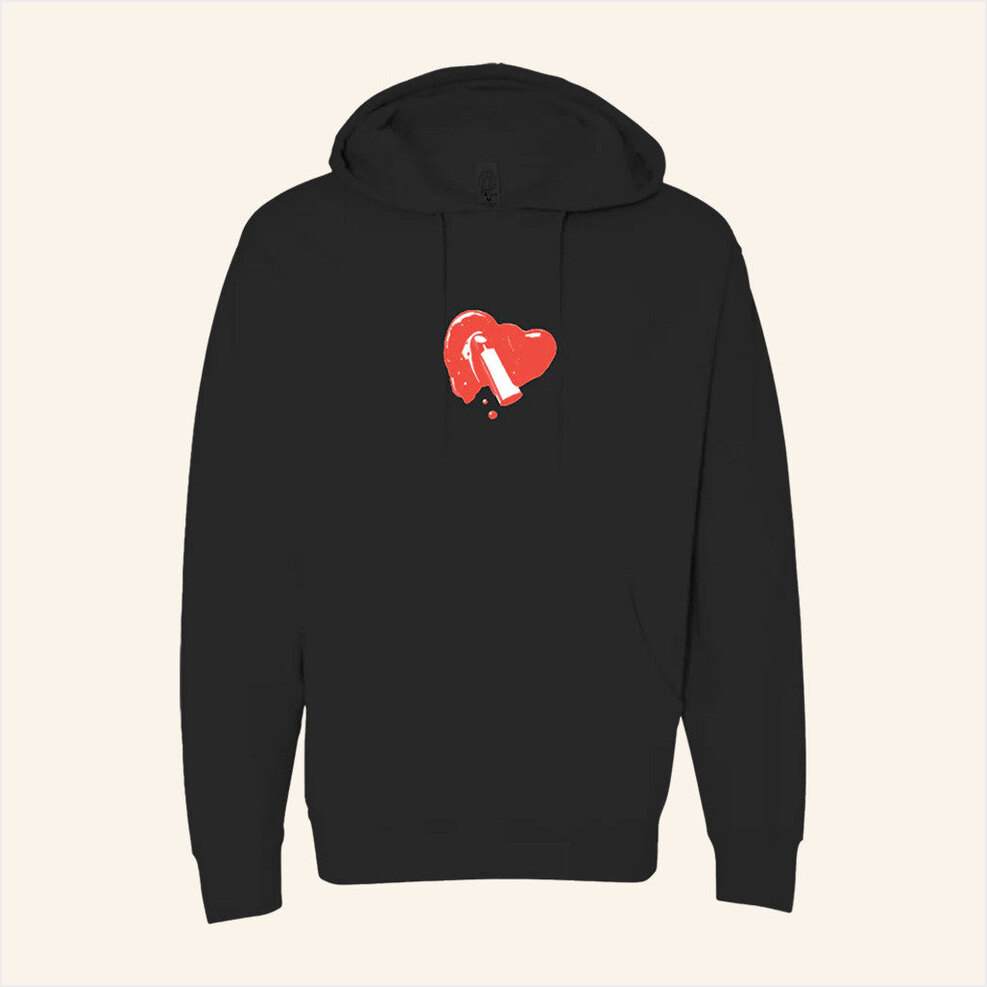 Love Bites Black Hoodie Republic Records Merch Best Birthday Gifts For Husband Gifts For Friends