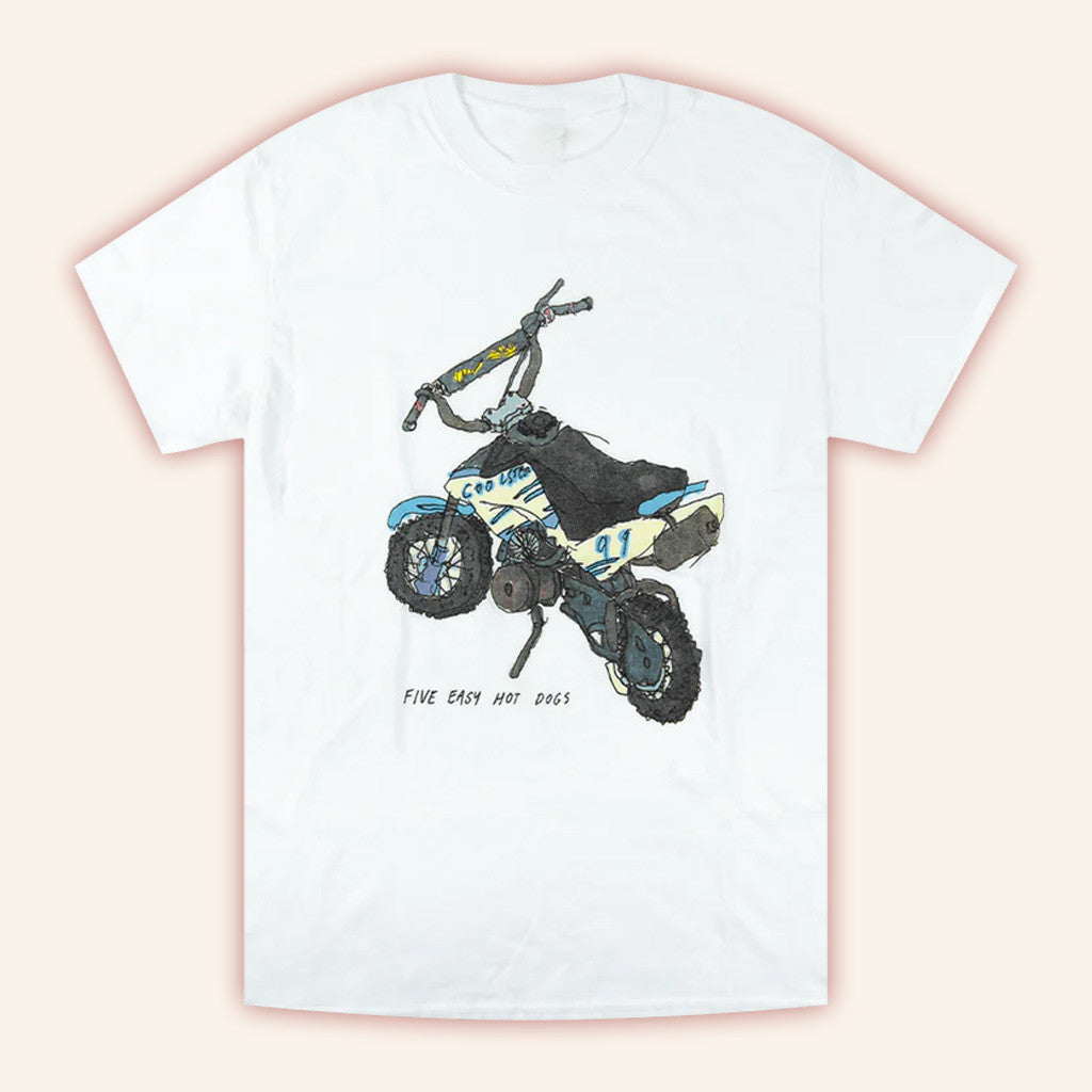 Mac Demarco Merch Five Easy Hot Dogs White T-Shirt T-Shirt Gift Ideas For Dad