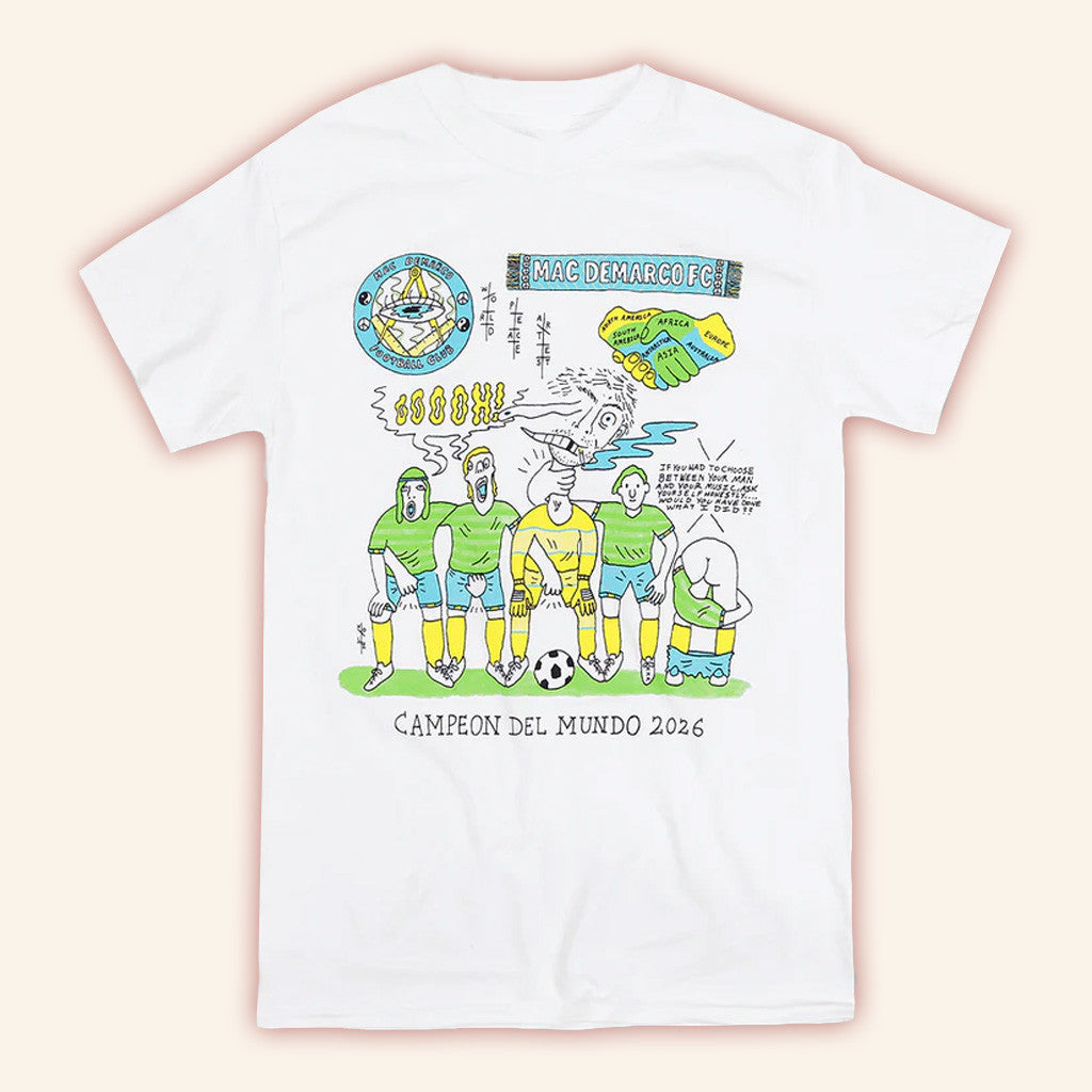 Mac Demarco Merch Football Club White T-Shirt T-Shirt Gift Ideas For Friends