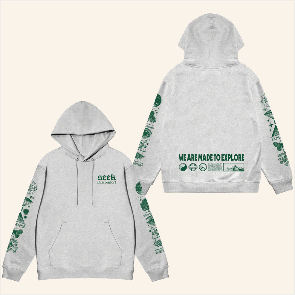 Made To Explore Hoodie Seek Discomfort Merch Gift Ideas For Husband BFF Birthday Gifts