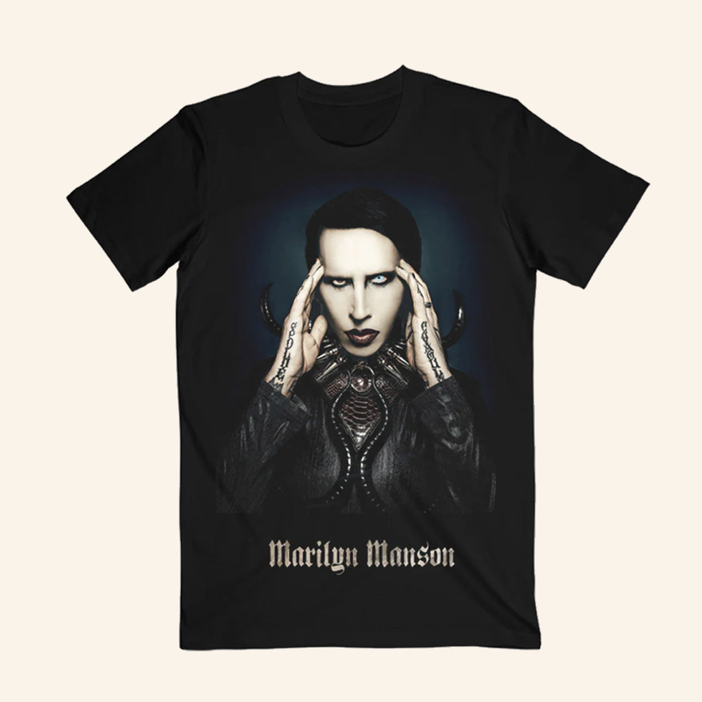 Marilyn Manson Merch Psychic Horns T-Shirt Birthday Gifts For Boyfriend