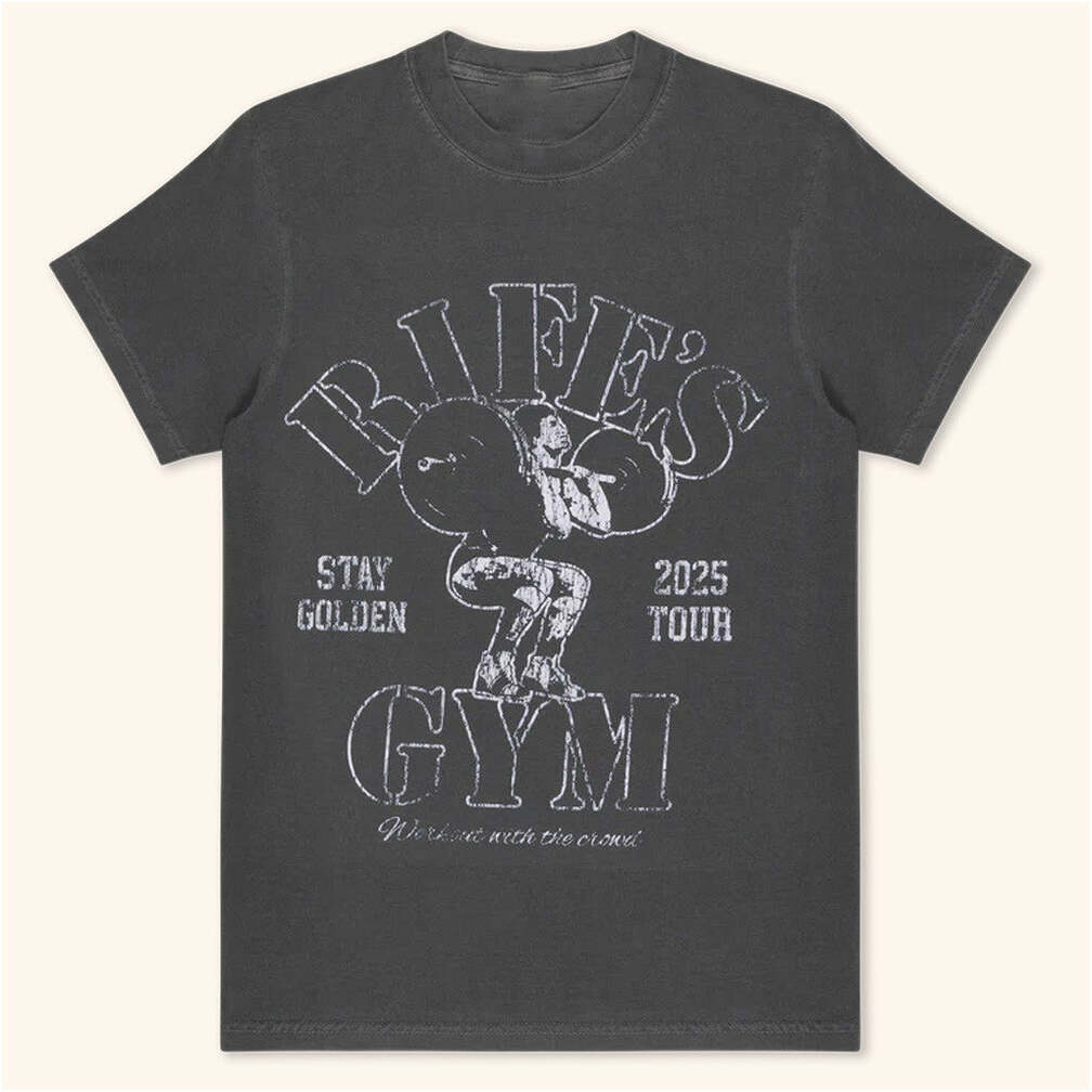 Matt Rife Merch Rife's Gym Faded Black T-Shirt Best Gifts For Boyfriend Gifts For Besties