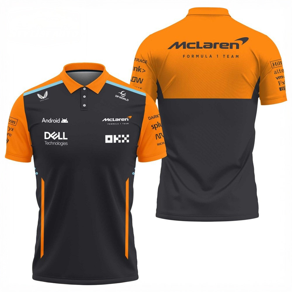 Mclaren F1 Merch McLaren Formula 1 Team Polo Shirt Father's Day Gifts For Husband