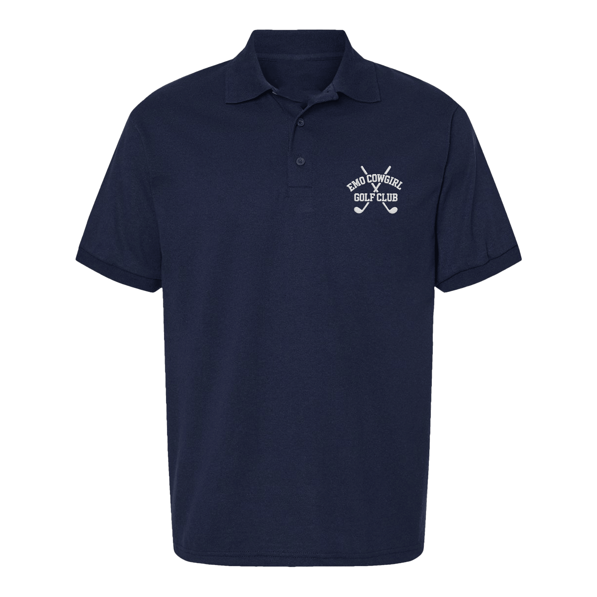 Megan Moroney Merch Mens Emo Cowgirl Golf Club Polo Navy Gift for Golf Lovers