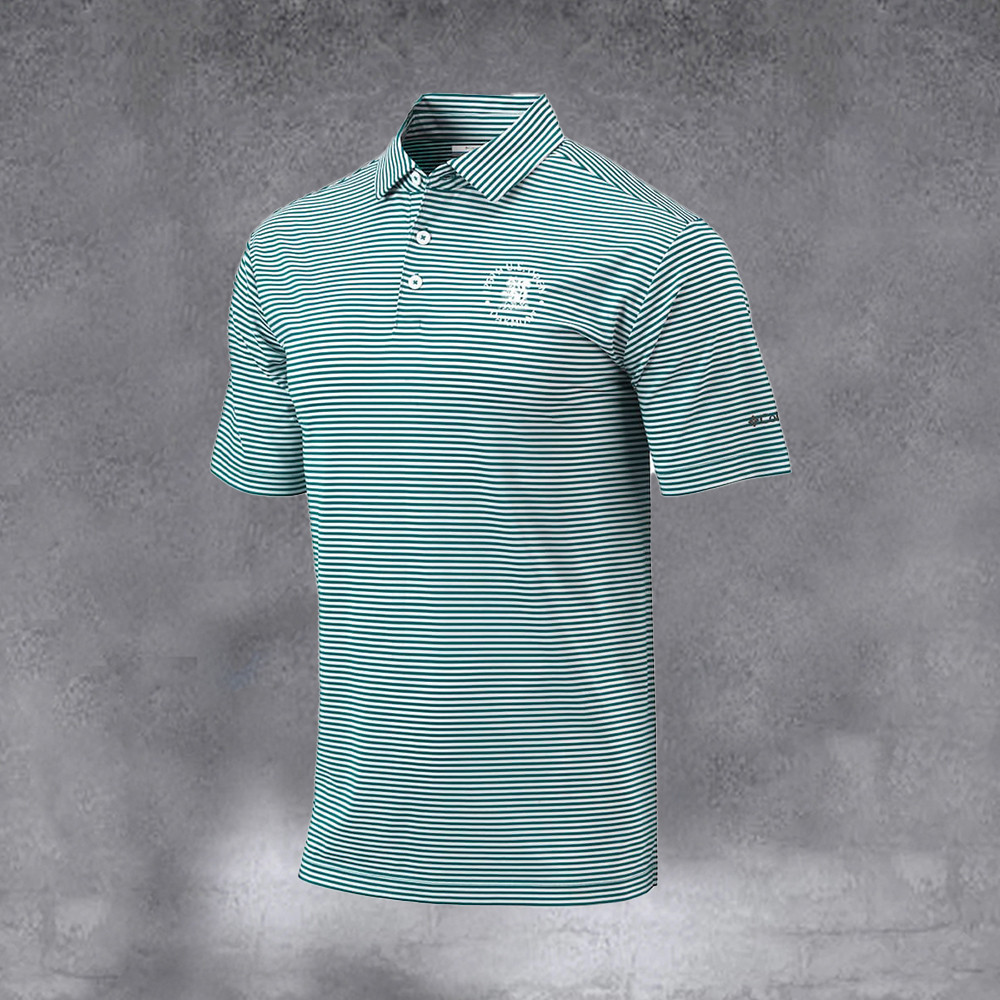 Men's 2025 U.S. Open Columbia Blue Omni wick Club Invite Polo Gifts For Enthusiasts Sport