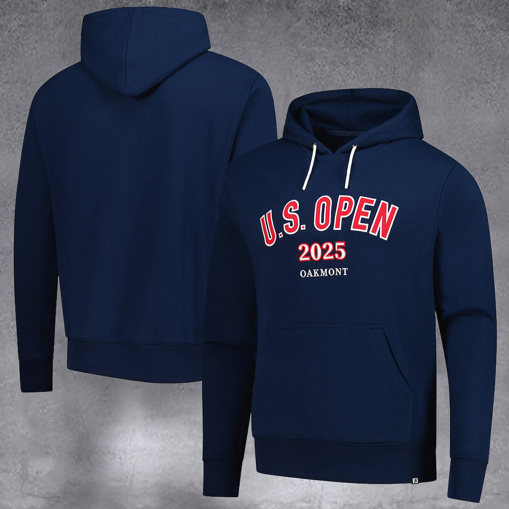 Men's 2025 U.S. Open Navy Alt Logo Pullover Hoodie Gifts For Boyfriend