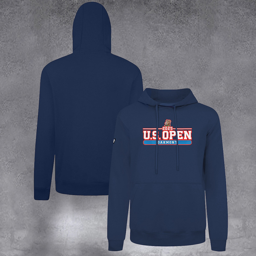 Men's 2025 U.S. Open Navy Podium Pullover Hoodie Gifts For Sport Lovers
