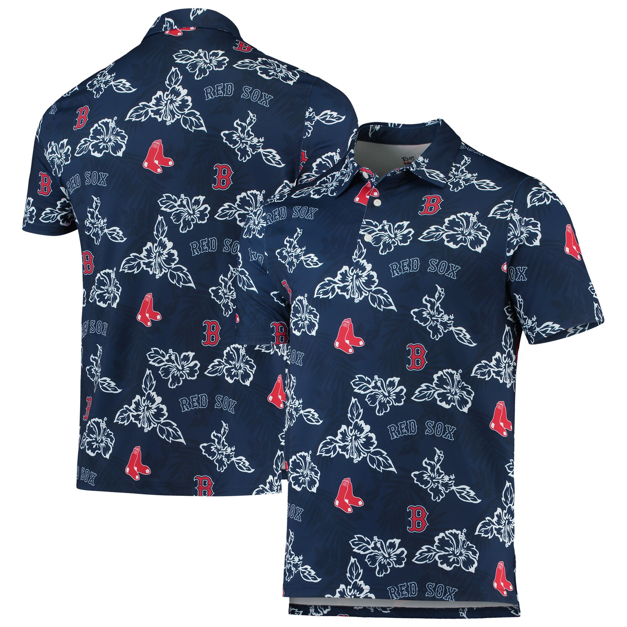 Mens Boston Red Sox Reyn Spooner Navy Performance Polo Merch Gift For MLB Tailgates