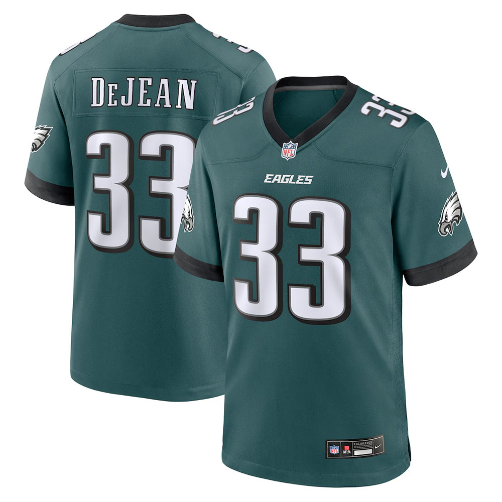 Men's Nike Cooper DeJean Green Philadelphia Eagles Game Jersey Football Fan Gift Ideas