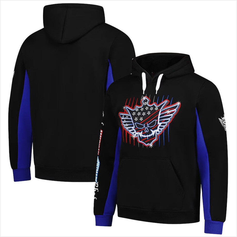 Mens WWE Authentic Black Cody Rhodes Neon Hoodie Cody Rhodes Merch Husband Birthday Gifts