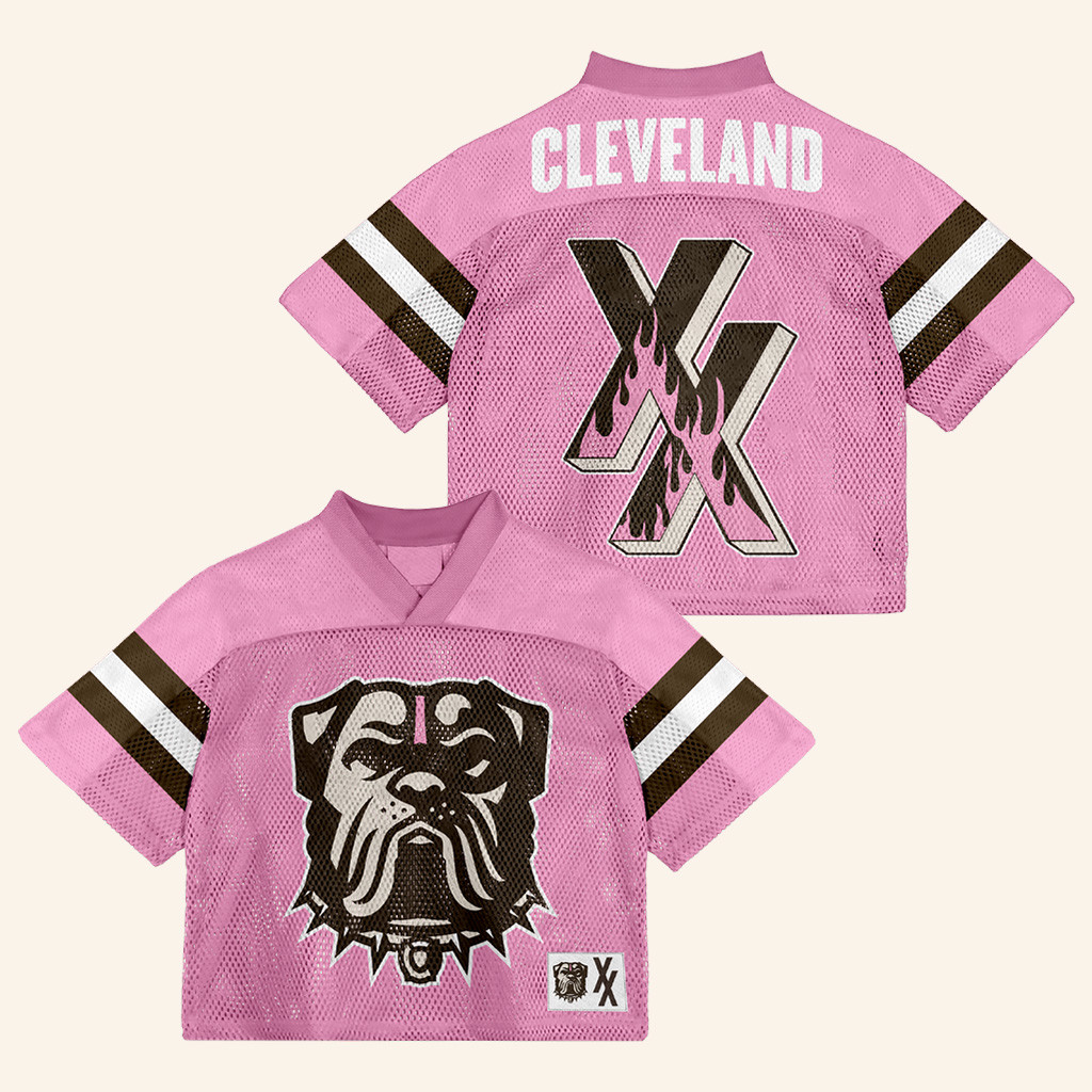 MGK Browns Merch MGK x Cleveland Browns Mesh Jersey Gifts For Her