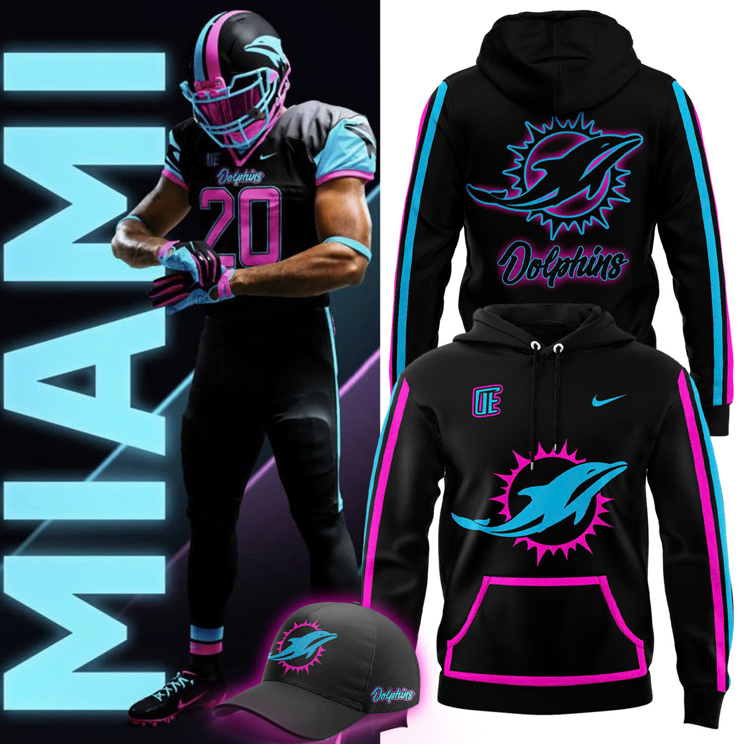 Miami Vice 2025 NFL Rivalries Limited Hoodie Football Fan Gift Ideas