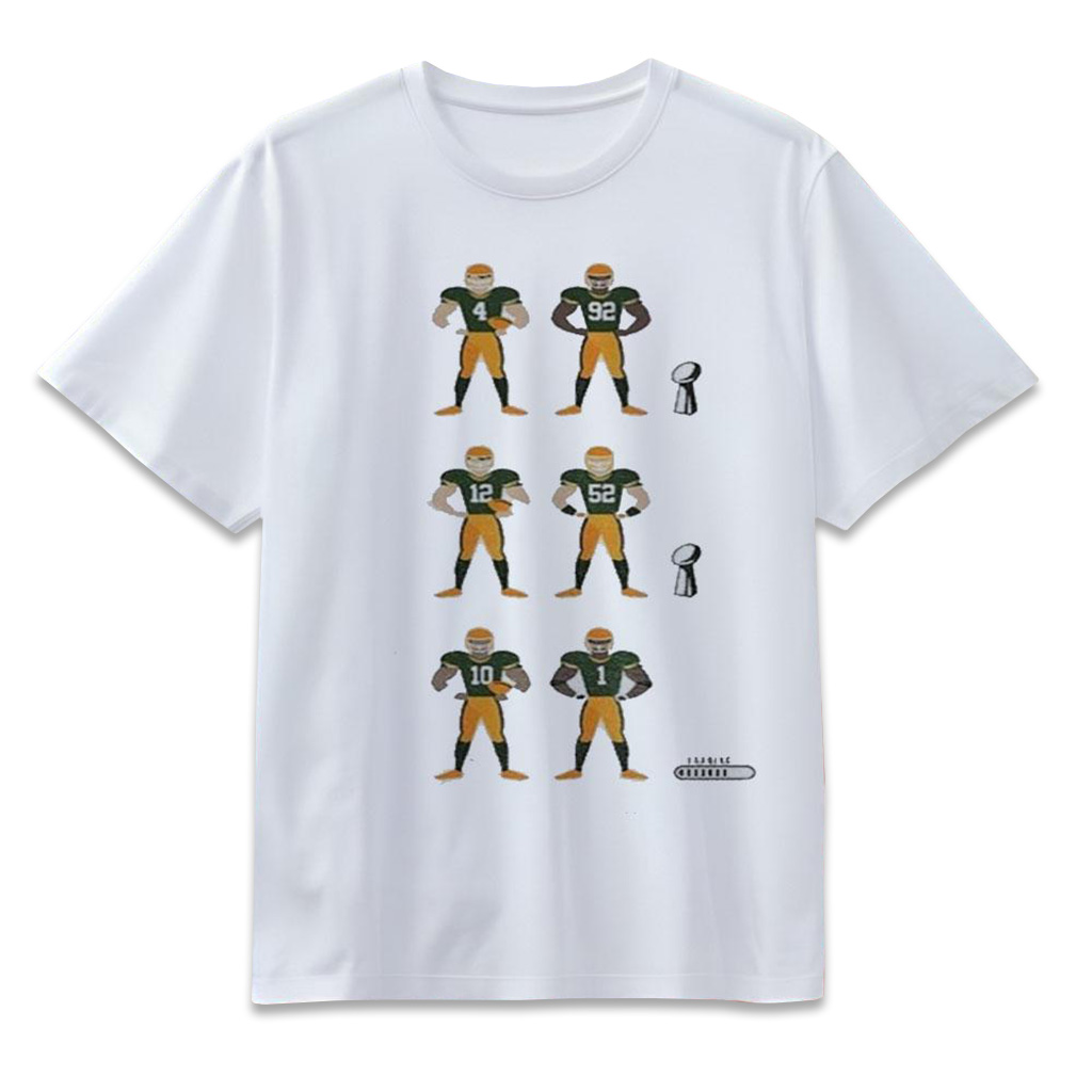 Micah Parsons And Jordan Green Bay Football Brett And Reggie Aaron And Clay Gb Champion Shirt