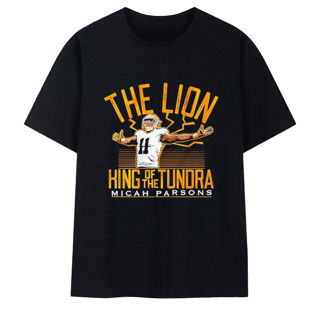 Micah Parsons The Lion King Of The Tundra Green Bay Packers T-Shirt Micah Parsons Merch_