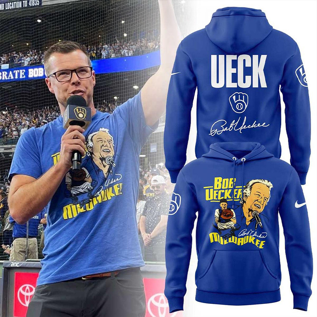 Milwaukee Brewers X Bob Uecker We Love You Forever Hoodie Milwaukee Brewers Merch Fans Gifts