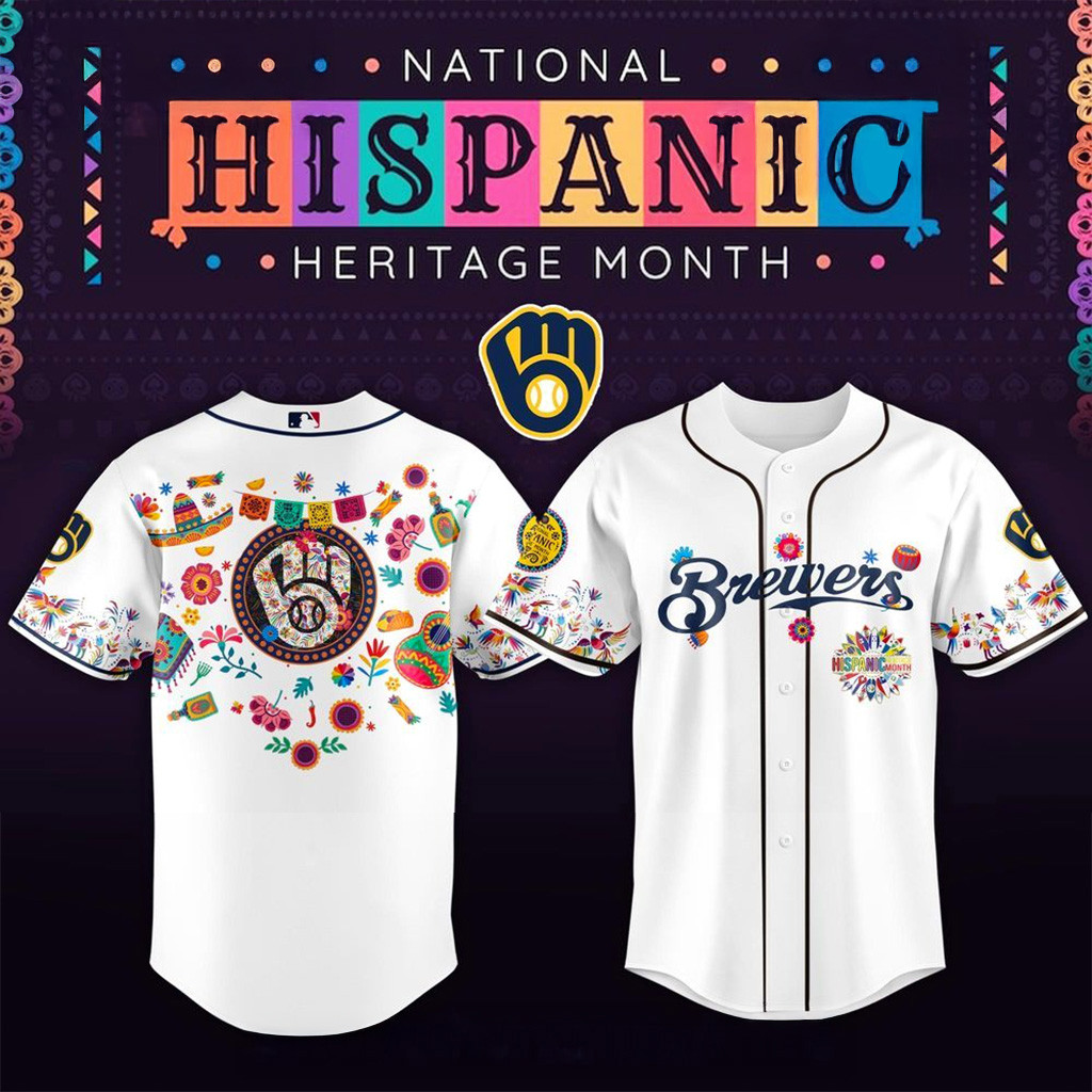 Milwaukee Brewers X National Hispanic Heritage Month Baseball Jersey Milwaukee Brewers Merch
