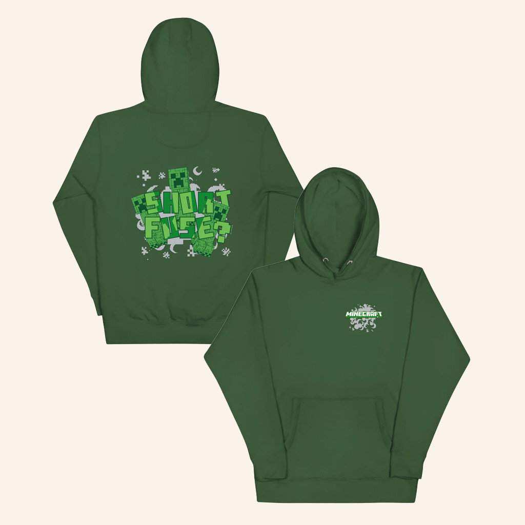 Minecraft Merch Minecraft Short Fuse Hoodie Gifts For Friends