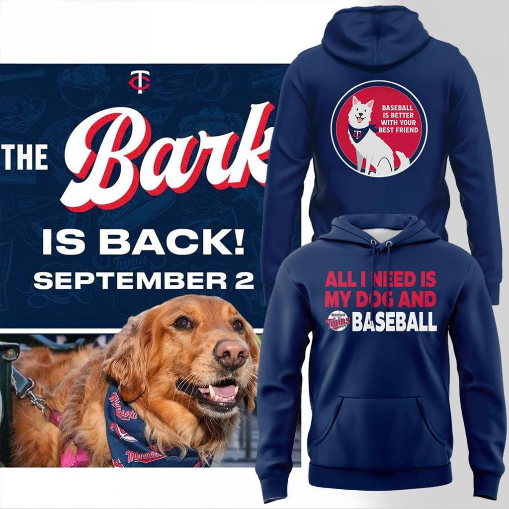 Minnesota Twins Bark At The Park 2025 Hoodie Minnesota Twins Merch Gifts For Fans