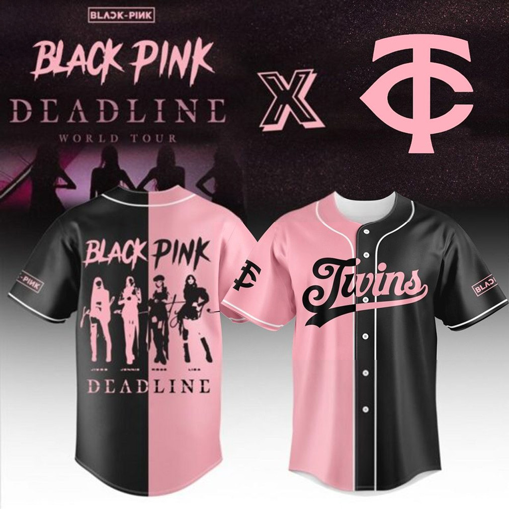 Minnesota Twins X Blackpink Deadline World Tour 2025 Baseball Jersey Minnesota Twins Merch