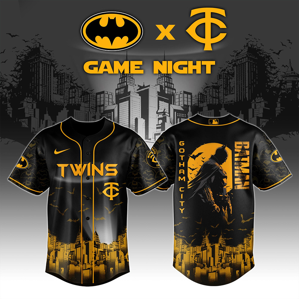 Minnesota Twins x DC Batman Game Night Jersey Unique Gifts For Baseball Fans