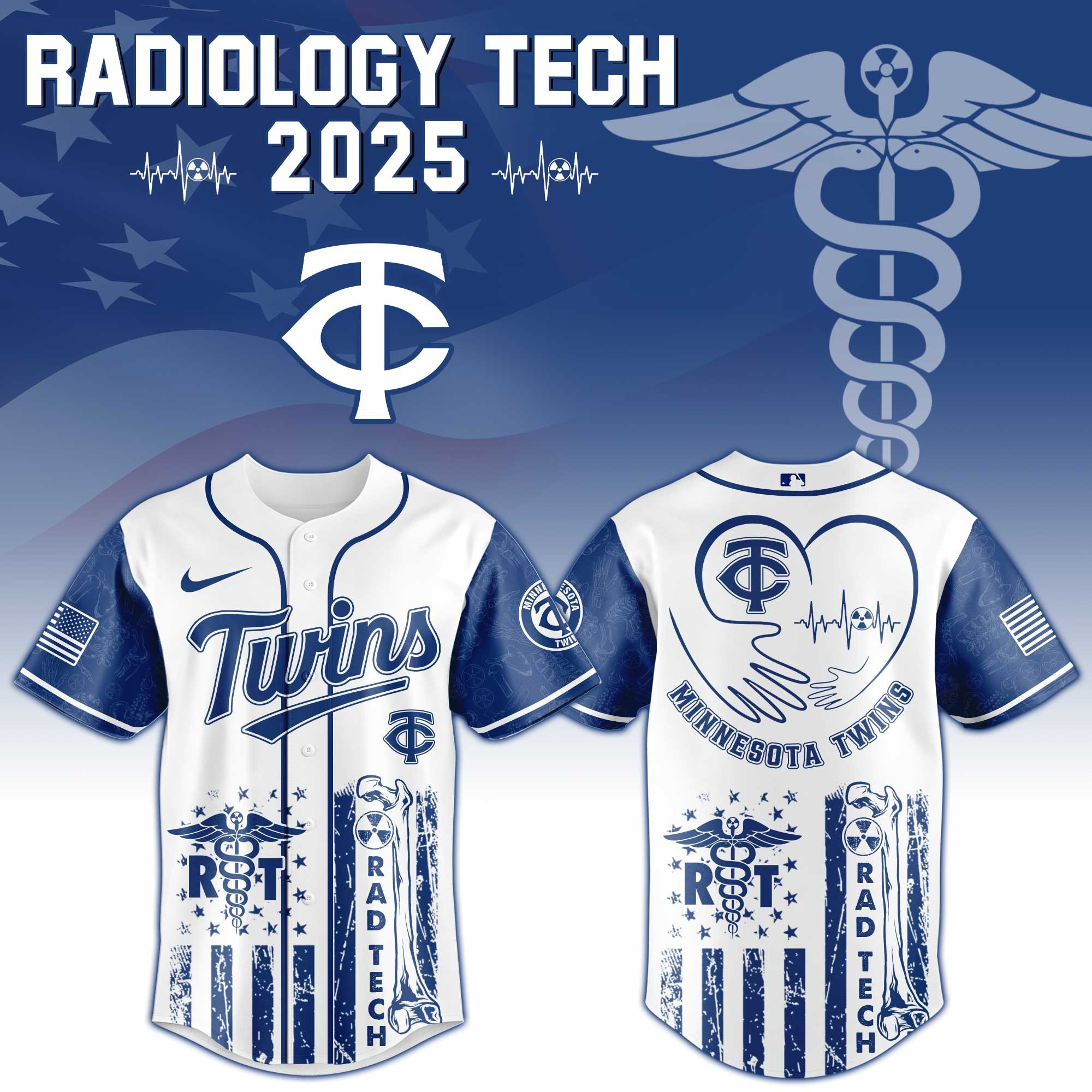 Minnesota Twins x Radiology Tech Night Exclusive Design Jersey Milwaukee Brewers Merch