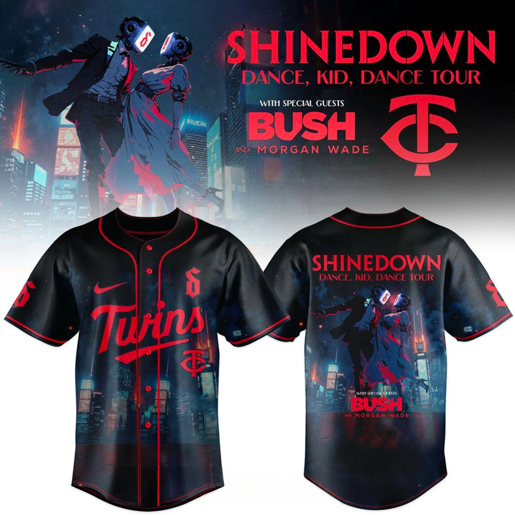 Minnesota Twins X Shinedown Dance Kid Dance Tour Merch 2025 Jersey Minnesota Twins Merch
