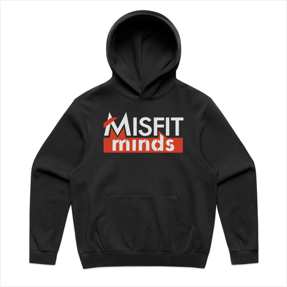 Misfit Minds Hoodie Shaggers Merch Black Birthday Gifts For Dad BFF Gifts Christmas Presents