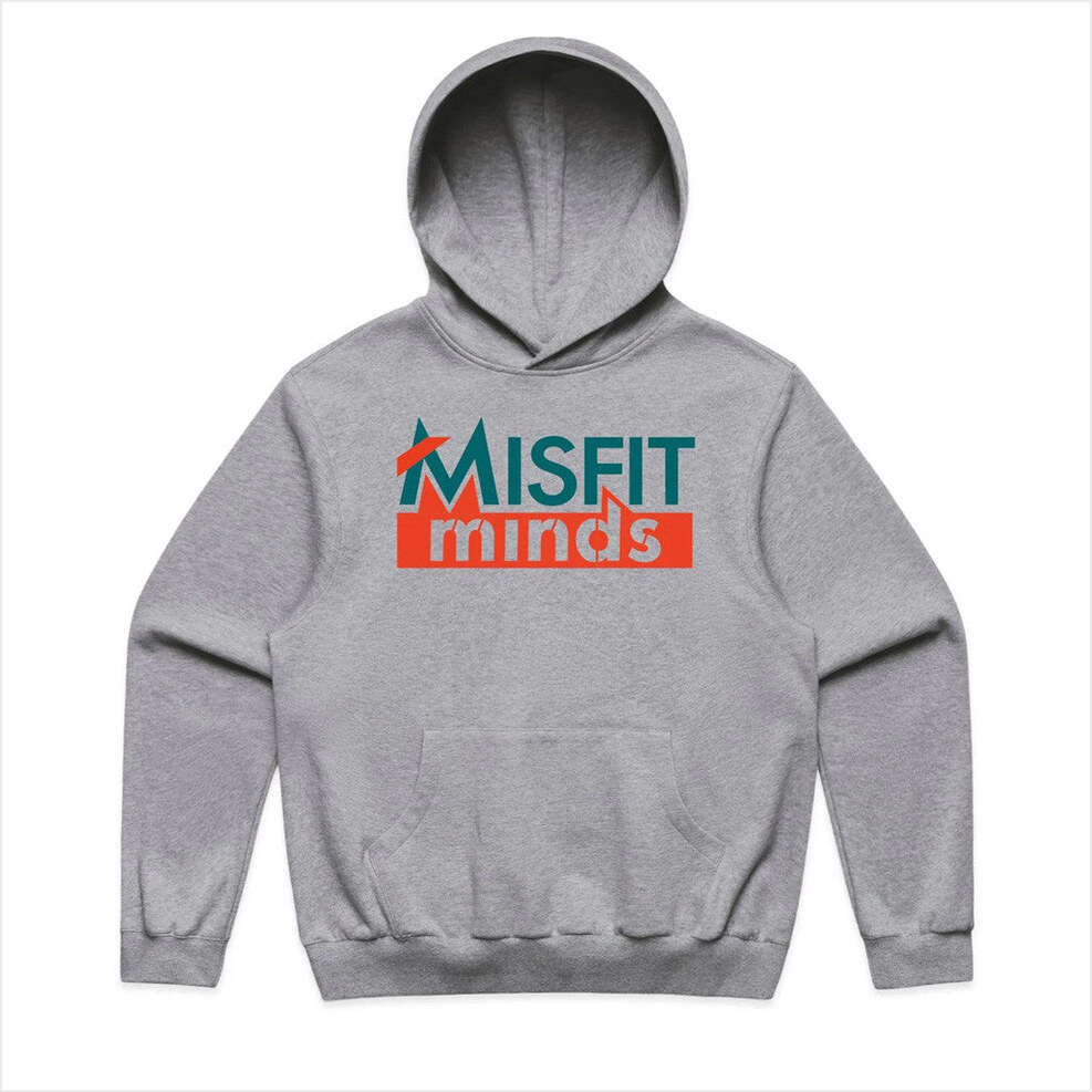 Misfit Minds Hoodie Shaggers Merch Grey Gift Ideas For Husband Birthday Gifts For Friends