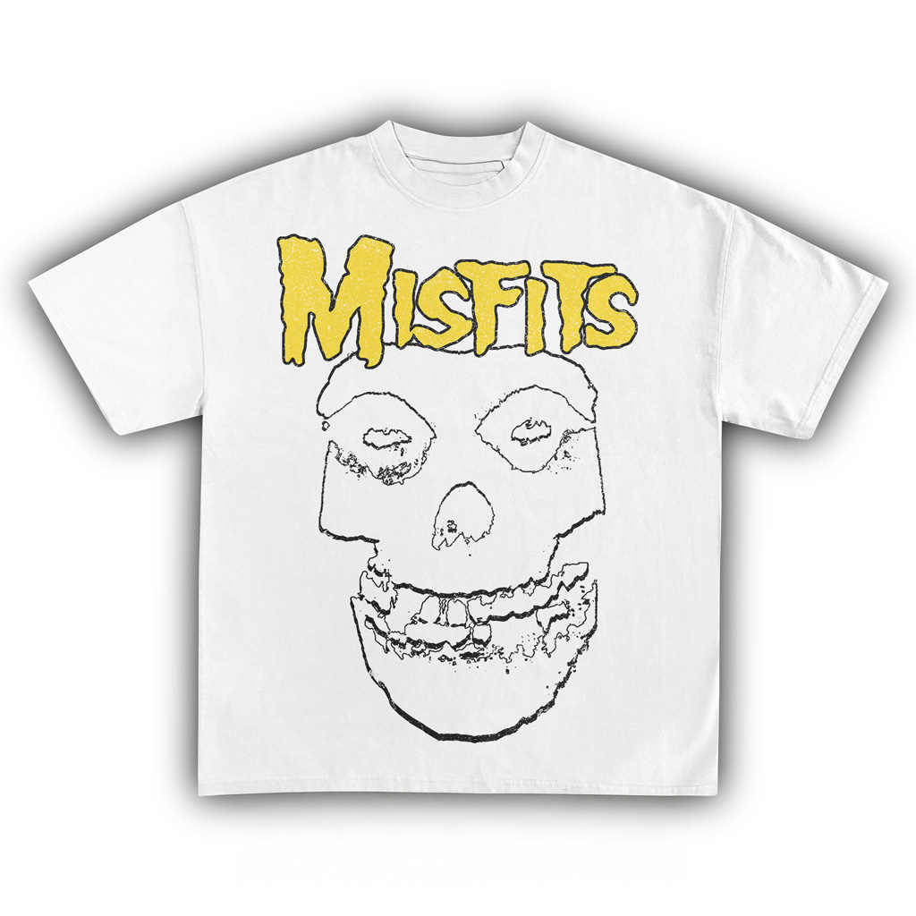 Misfits Vintage White T-Shirt Misfits Merch Music Unique Gifts For Music Lovers