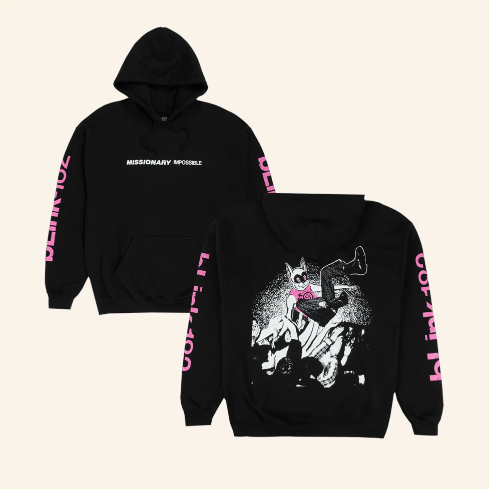 Missionary Impossible Tour Hoodie Blink 182 Merch Best Birthday Gifts For Music Lovers