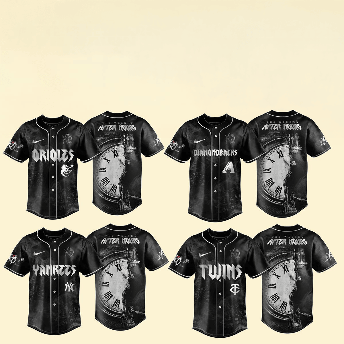 MLB Mix The Weeknd After Hours Til Dawn Tour 2025 Baseball Jersey MLB Merch Gifts For Fans