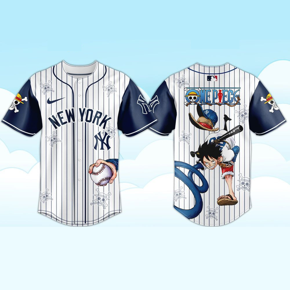 MLB New York Yankees x One Piece Limited Baseball Jersey 2025 New York Yankees Merch
