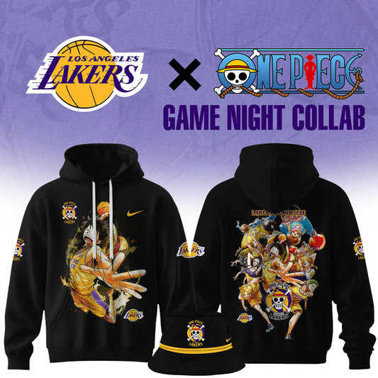 Monkey D Luffy One Piece The Straw Hat Pirates Are Joining The Lakers Hoodie Gifts For Him