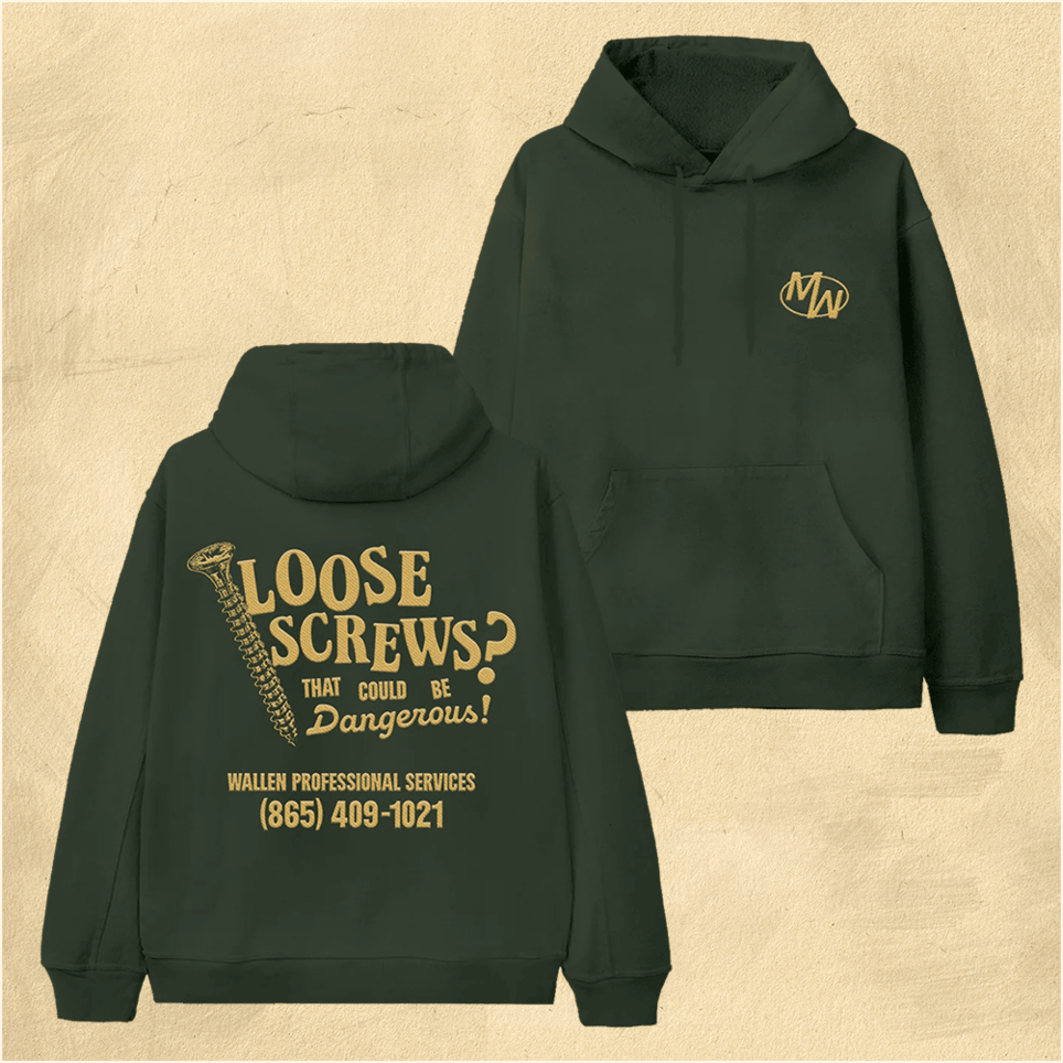 Morgan Wallen Hoodie Morgan Wallen Merch MW Loose Screws Hoodie Good Fathers Day Birthday Gifts