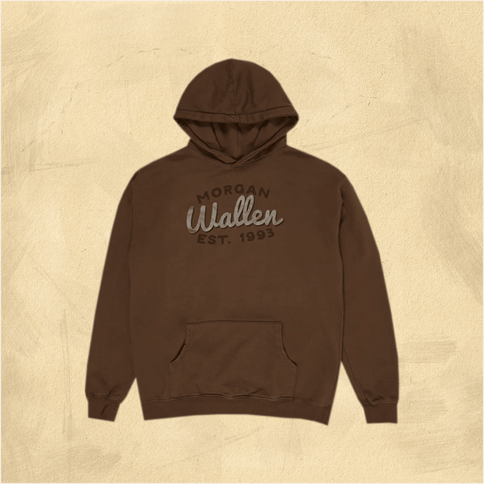 Morgan Wallen Hoodie Morgan Wallen Merch One Thing At A Time Brown Hoodie First Fathers Day Gift