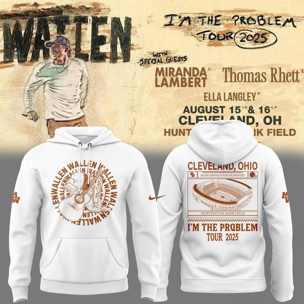 Morgan Wallen X Cleveland Browns 2025 3d Hoodie Presents For Football Fans