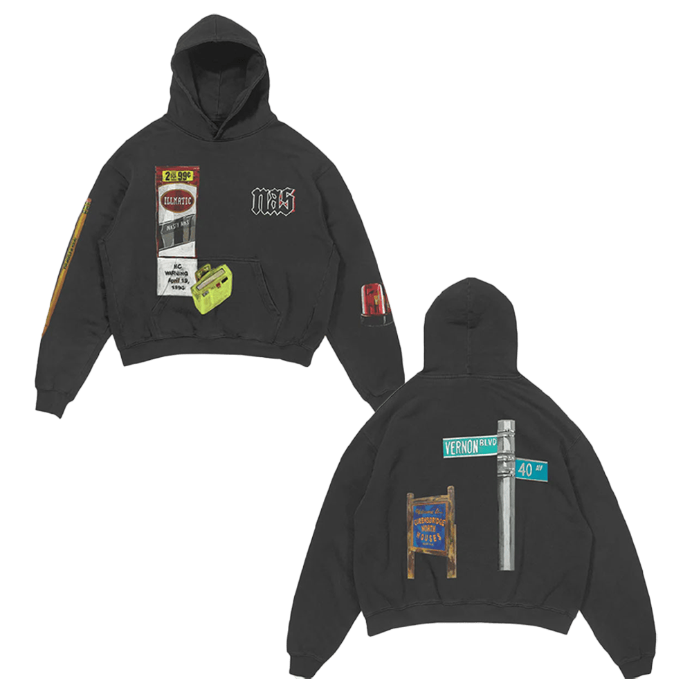 Nas Irjones Merch 30 Years Of Illmatic Off Black Hoodie Father's Day Gifts For Grandpa