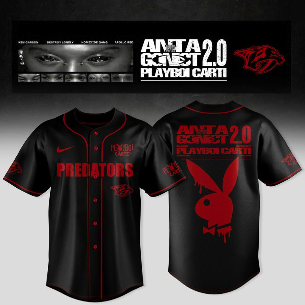 Nashville Predators X Playboi Carti Announces 2025 Tour Jersey Nashville Predators Merch