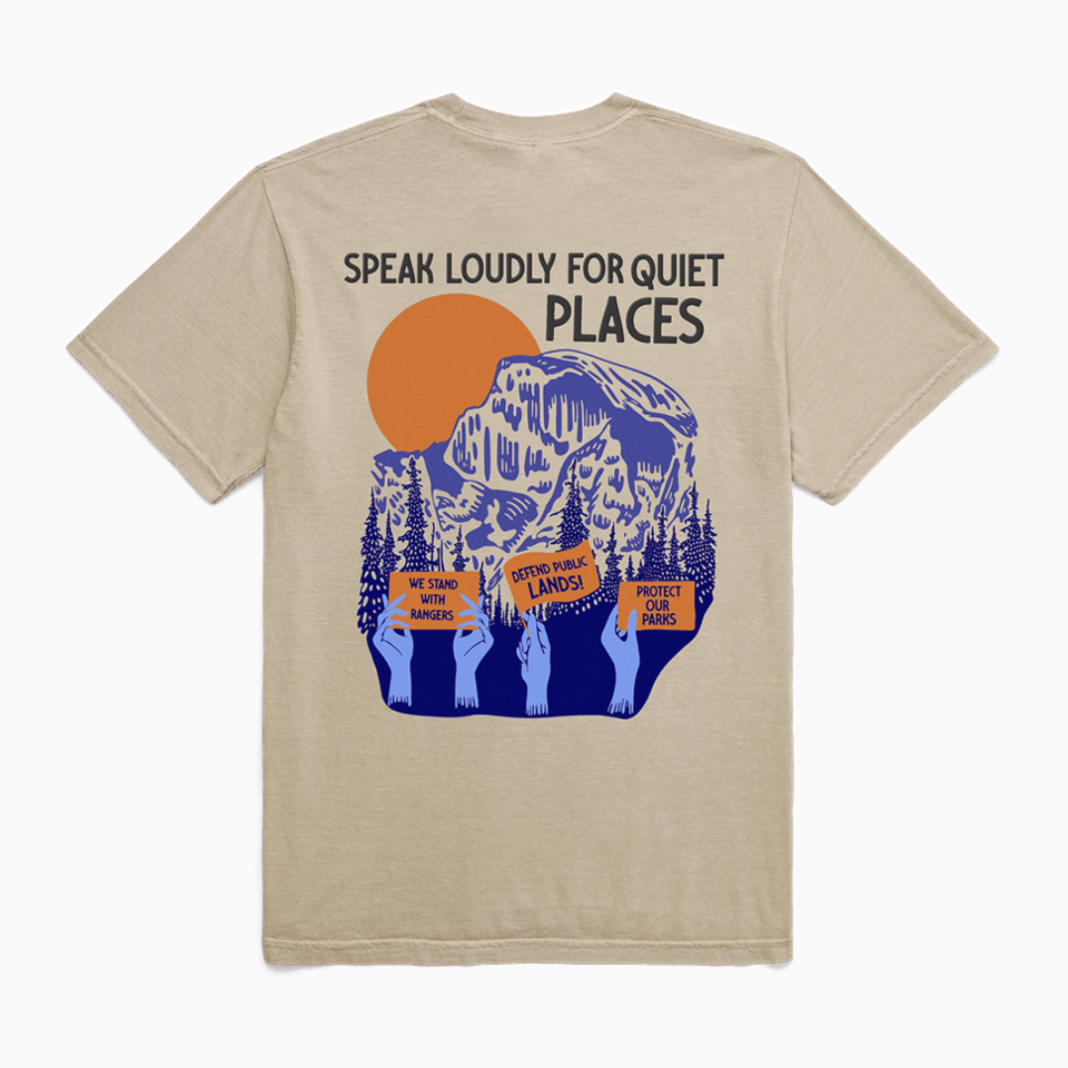 National Park After Dark Merch T-Shirt Protect Our Parks Shirt Speak Loudly For Quiet Place Tee