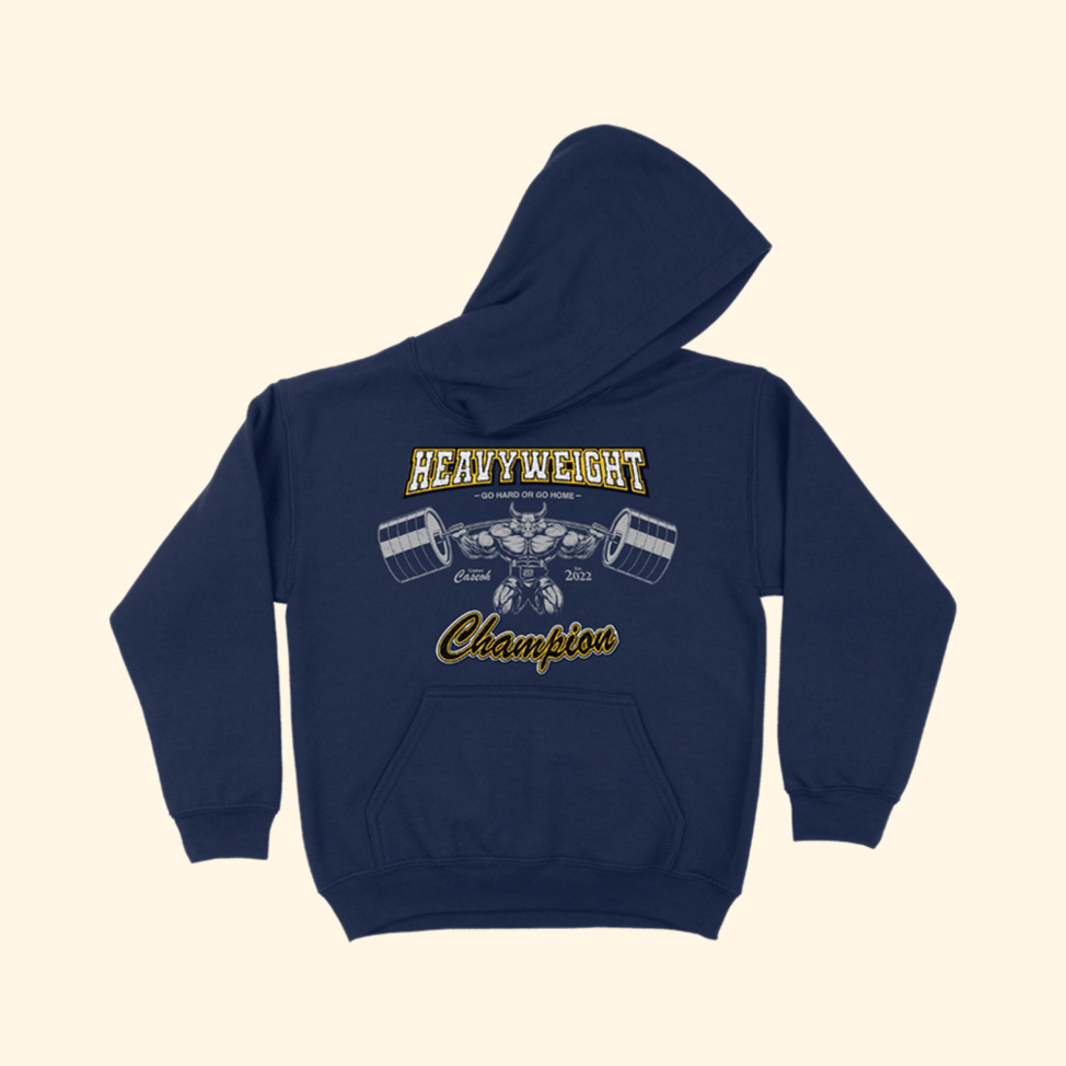 Navy Heavyweight Hoodie Caseoh Merch Fans Birthday Gifts For Game Lovers Gifts For Dad