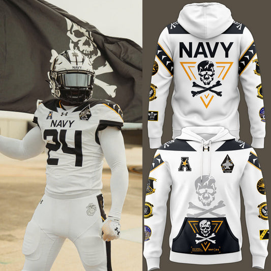Navy Midshipmen Football Jolly Rogers Hoodie Unique Gifts For Football Lovers
