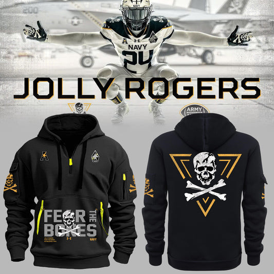 Navy Midshipmen Special Edition Football Half Zip Hoodie Football Themed Gifts