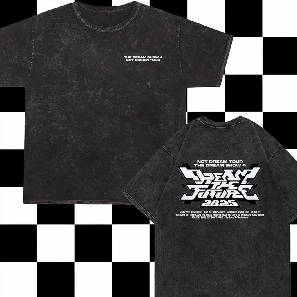 NCT Dream The Dream Show 4 Mineral Washed T-Shirt Dream The Future Concert Tee K-Pop Merch