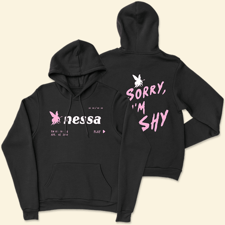Nessa Barrett Sorry I'm Shy Hoodie Nessa Barrett Merch Mother'sDay Birthday Gifts 2025