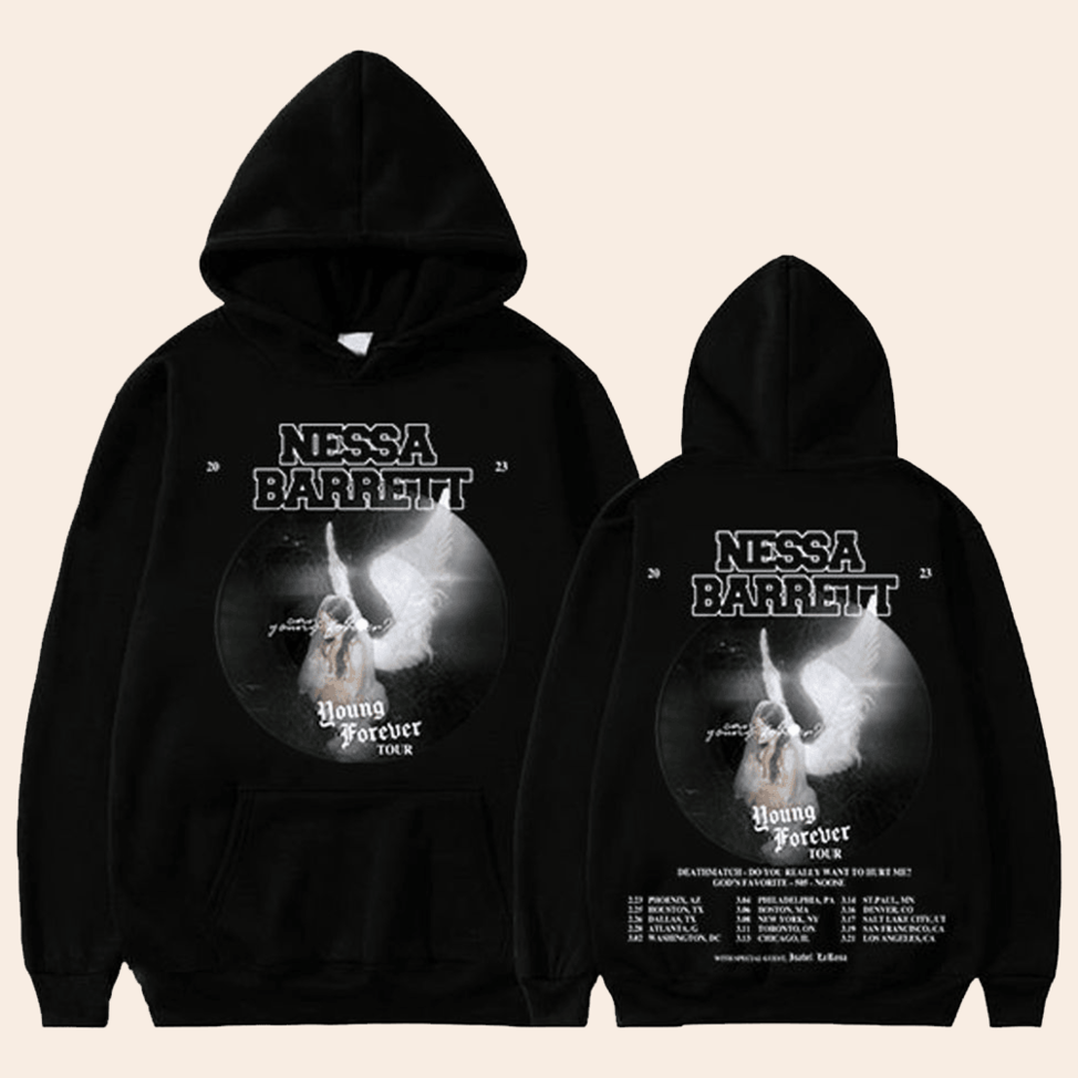 Nessa Barrett Young Forever Tour 2023 Hoodie Nessa Barrett Merch Best Mothers Day Gifts