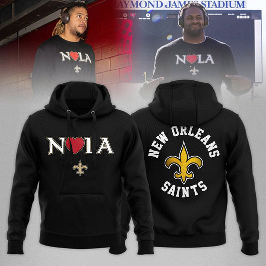 New Orleans Saints N Love LA 2025 Hoodie Best Gifts For Football Fans