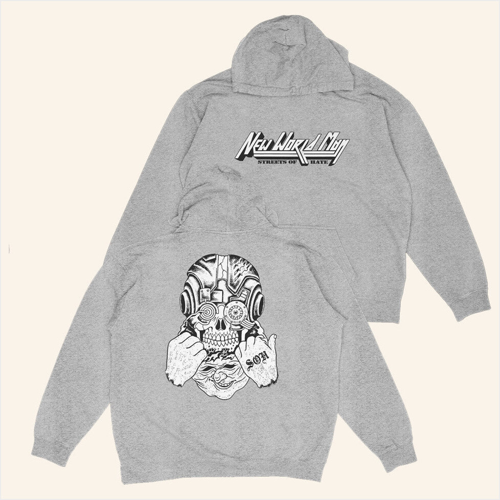 New World Man Peeling Face Hoodie Damaged Goods Merch Birthday Gifts For Him Best Friend Gifts